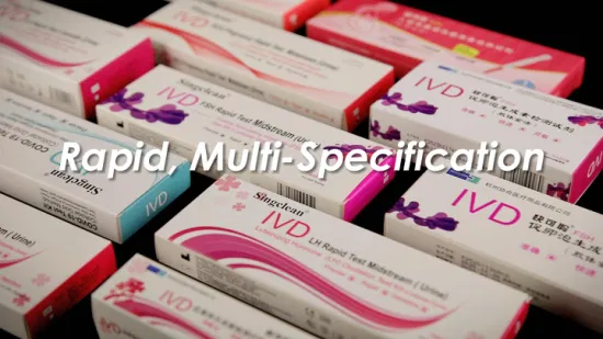 Singclean Ivd 도매 의료 공급 항원 신속 진단 배란 표준 소변 약물 HIV 임신 테스트 스트립 키트(콜로이드 금 방법)