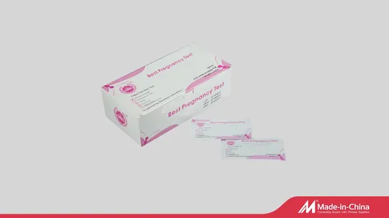 콜로이드 금 급속 테스트 키트 HCG 소변 임신 테스트 스트립 2.5mm